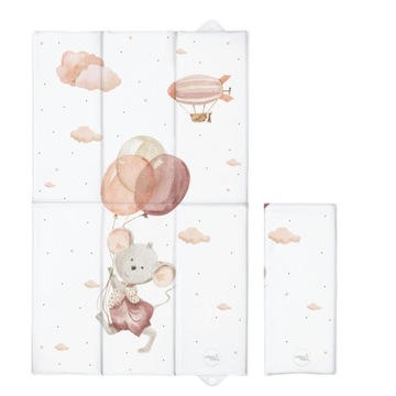 Ceba Składana mata do przewijania duża 50x80cm Basic Mouse