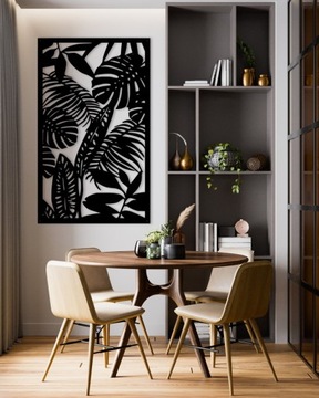 Ажурная картина Настенное украшение Панно Листья 3D