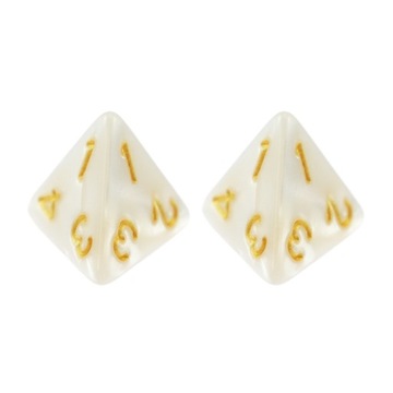 ZESTAW 2X KOŚĆ CZTEROŚCIENNA K4 RPG ŚNIEŻNA KRAINA