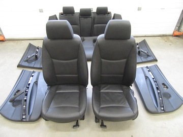 Fotele kanapa boczki BMW 3 e91 Kombi Touring grzane Europa Isofix Skóra
