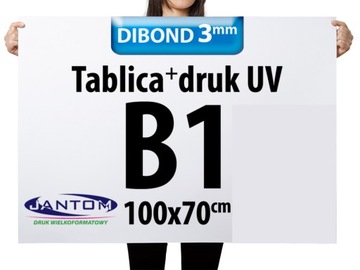 Tablica Szyld Druk UV Plansza DIBOND 3 mm B1