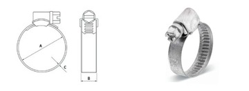 Червячные зажимы W2 DGC 20–32 мм