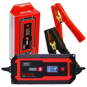 charger Ideal LCD 6v 12v ładowarka do akumulatorów prostownik CHARGER 8
