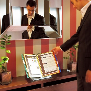 Презентационная система TARIFOLD А4, 10 панелей, цвета MIX