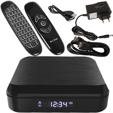 Smart TV BOX Android 4K VOD Bluetooth Gry Pilot