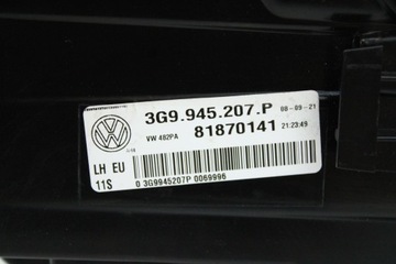 ORIGINÁLNÍ SVĚTLO LEVÝ ZADNÍ VOLKSWAGEN PASSAT B8 KOMBI FACELIFT 3G9945207P