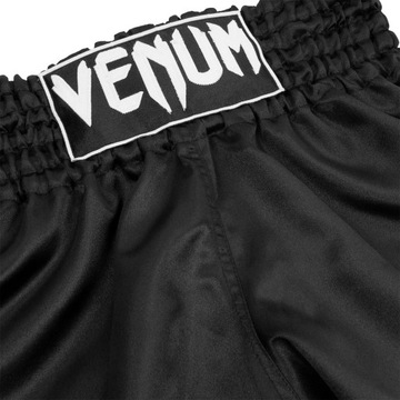 Классические шорты Venum для тайского бокса, черный, белый, XXL