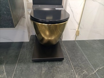 ПОДВЕСНАЯ ЧАША SOFI SLIM LAVITA, ЗОЛОТО/ЧЕРНЫЙ + ДОСКА