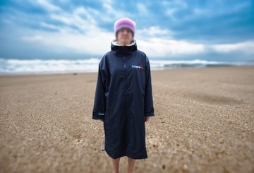 Poncho ponczo do morsowania deszczoodporne prezent dla morsa kite surf sup