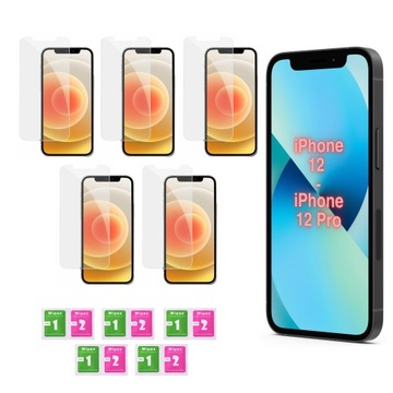 5x Szkło Hartowane 9H Szybka do Iphone 12 / 12 PRO