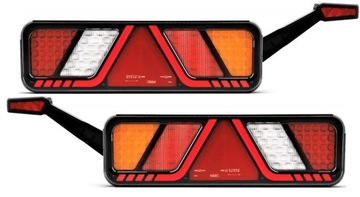 Lampa tylna zespolona LED KOMPLET LAMPY Naczepa 24V NEON CANBUS Obrysowa