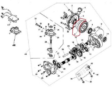ДИФФЕРЕНЦИАЛ Linhai Jobber UTV 400cc 4x4