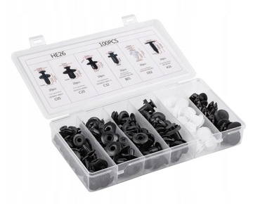 SPINKI KLIPSY KOŁKI ROZPOROWE SAMOCHODOWE 100SZT