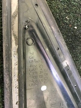 TROJŮHELNÍK KRYT ZÁSLEPKA BLATNÍKU LEVÝ FIAT BRAVO II CHRÓM WWA