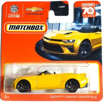 MATCHBOX '16 CHEVY CAMARO CONVERTIBLE MBX SHOWROOM 2023