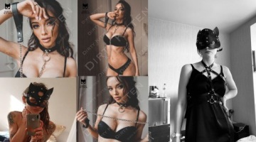 Сексуальное платье с кошкой, комплект нижнего белья, женский костюм с кошкой, наряд M