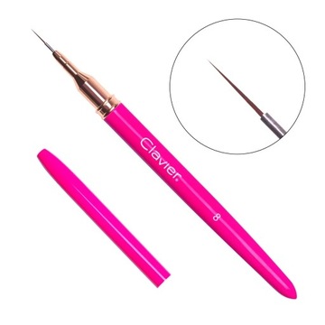 Clavier Magenta #02 pędzelek do zdobień 8mm precyzyjny cienkie włosie