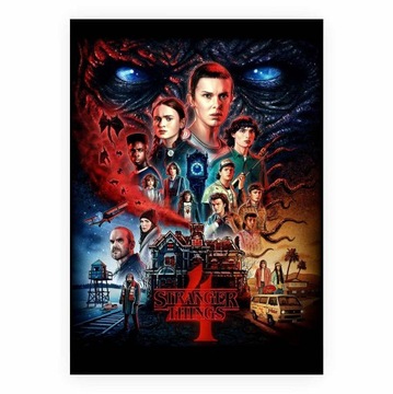 Постер «Очень странные дела 4» формата А4