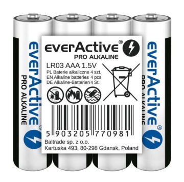 Bateria alkaliczna Everactive AAA (R3) 4 szt.