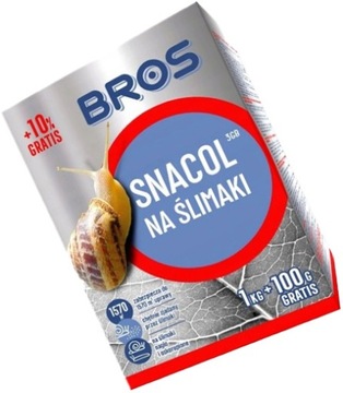 BROS SNACOL 3GB - MOCNY GRANULAT NA ŚLIMAKI 1 kg + 100 g GRATIS (karton)