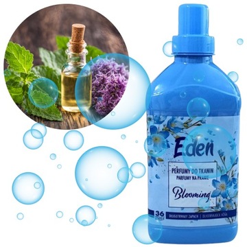 Perfumy do tkanin Płyn do płukania EDEN BLOOMING niebieskie 720 ml 36 prań