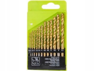 Zestaw wierteł do metalu 13 szt 1.5-6.5 mm