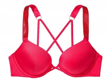 Góra kąpielowa Victoria's Secret Bombshell 2xpush-up z cyrkoniami 75A (34A)