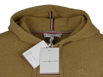 TOMMY HILFIGER sweter damski z kapturem, camel, XL