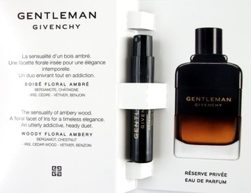 Живанши Gentleman Reserve Privee, пробник edp, 1 мл