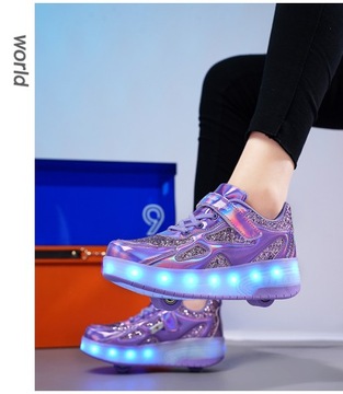 Роликовые коньки Heelys, невидимые туфли для девочек на колесах