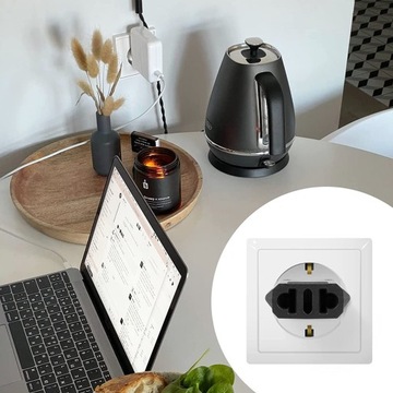 СЕТЕВОЙ АДАПТЕР ШТЕК-ПРЕОБРАЗОВАТЕЛЬ из ЕС PL в США