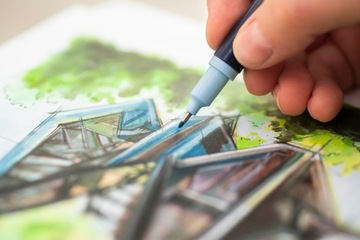 24-цветные двусторонние художественные маркеры Faber-Castell.