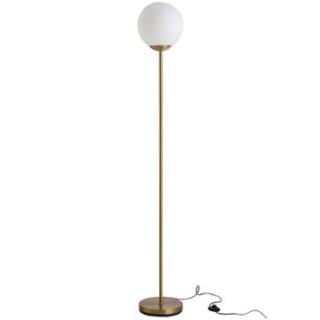 Lampa podłogowa do salonu stojąca metal ze szkłem