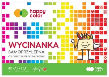 HAPPY COLOR WYCINAKA SAMOPRZYLEPNA HAPPY KOLOR A4 8