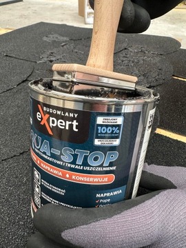 Кровельный герметик КОМПЛЕКТ асфальтовая шпаклевка с волокнами ОТ ПРОТЕЦОВ 1КГ