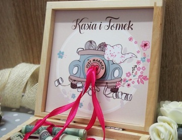 Pudełko na pieniądze pamiątka na ślub prezent