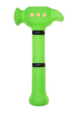 PISZCZĄCY MŁOTEK GUMOWY ZIELONY 20CM TULLO