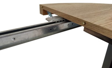 Стол круглый раздвижной METAL OAK HALIFAX Ø100/200