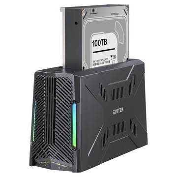 Док-станция Unitek, 1 диск M.2 NVMe, 1 диск SATA, USB-C 10 Гбит/с