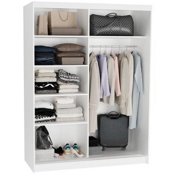 Szafa przesuwna Rivano V 150 cm z lustrem