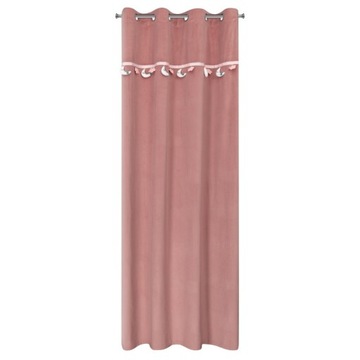 Штора с люверсами ЛУНА 140х250 Детские еврошторы на декоративной ленте