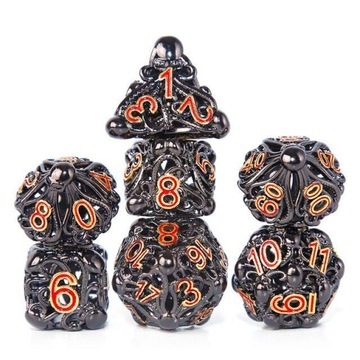 MORSKI POTWÓR ZESTAW 7 METALOWYCH KOŚCI RPG