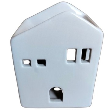 DOMEK DOM CERAMICZNY ŚWIECZNIK LAMPION KAMIENICZKA TEALIGHT NA PREZENT