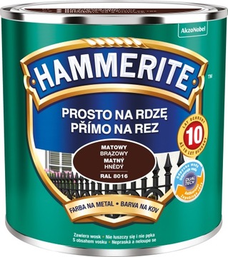 Hammerite Brązowy Matowy 0,25L