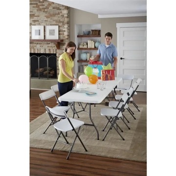 РАЗДВИЖНОЙ ПЛАСТИКОВЫЙ САДОВЫЙ СТОЛ, СКЛАДНОЙ, ДЛЯ ТУРИСТИЧЕСКОГО ПИТАНИЯ, 240 см