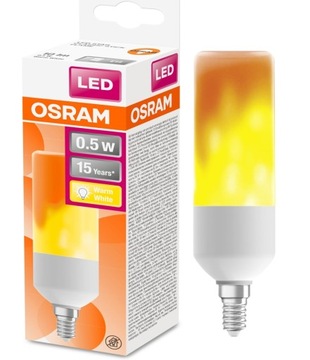 Osram LED żarówka ozdobna efekt płomienia E14 0,5W