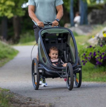 Велосипедный прицеп Hamax Outback Twin Красный