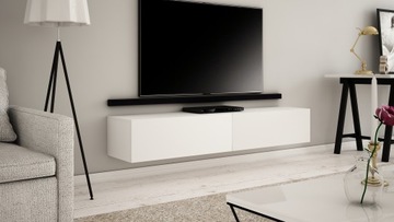 SZAFKA RTV WISZĄCA 160 CM BIAŁY MAT