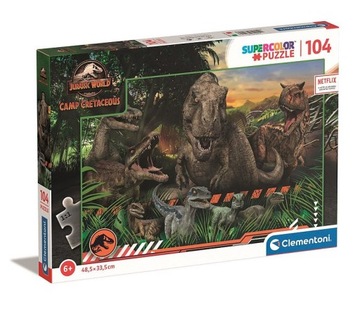 Puzzle 104 Super Kolor Jurassic World 27545