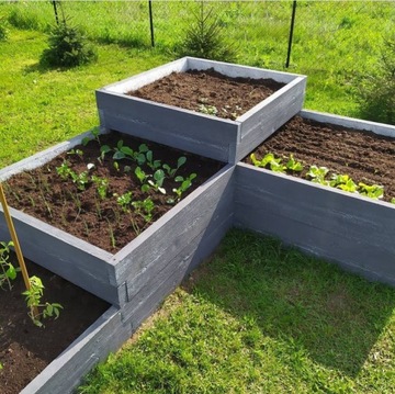 Садовые ящики для овощей, приподнятая грядка, бетонный огород